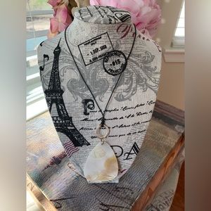 Macy’s Seashell Necklace on Black Rope